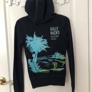 Gilly Hicks navy fleece hoodie XS